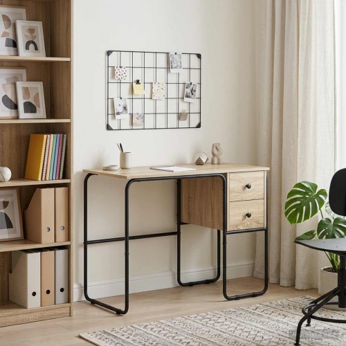 Skrivebord med opbevaring i Sonoma-eg 100 x 50 x 75 cm
