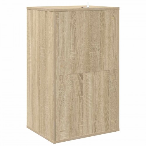 Pladeskab i sonoma-eg 44,5 x 36,5 x 74,5 cm i konstrueret træ