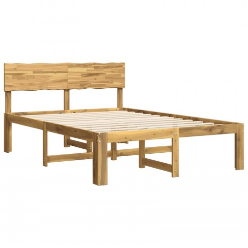 Dobbelt sengestel med hovedgærde ROSTOCK hvid 140 x 190 cm