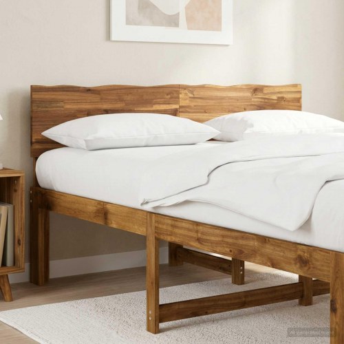 Sengegavl med naturkant ROSTOCK naturfarvet 140 cm
