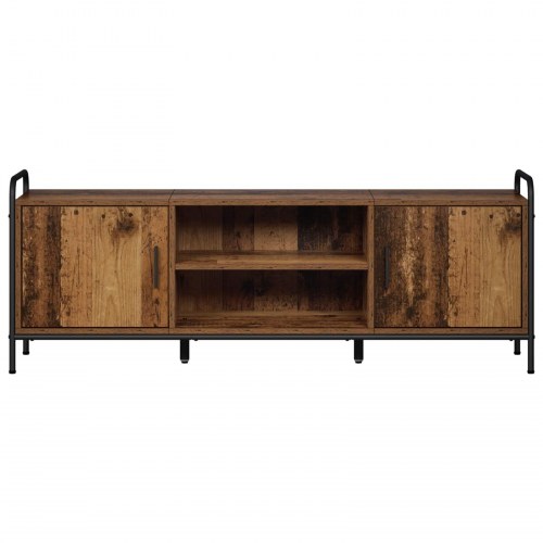 TV-skab i gammelt træ 133 x 33 x 50 cm med opbevaring