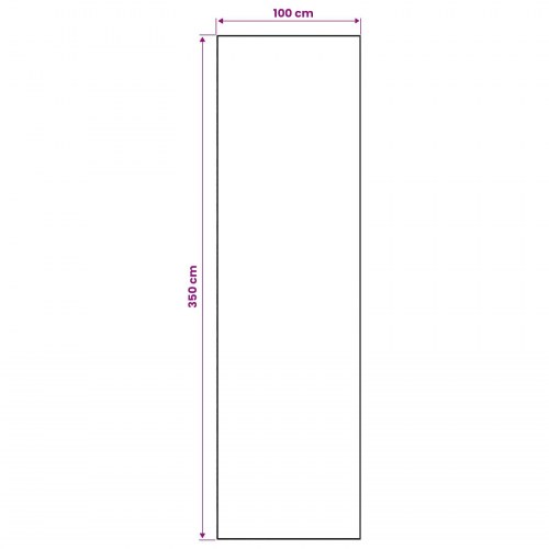 Løber tæppe ORIZ blå 100 x 350 cm i 100% polyester