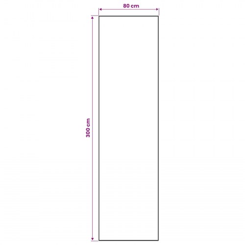 Løber tæppe ORIZ blå 80 x 300 cm i 100% polyester