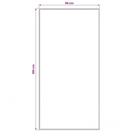 Løber tæppe ORIZ 50 x 100 cm i sort med geometrisk mesh mønster