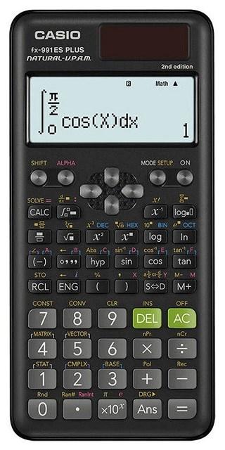 Casio fx-991ES Plus 2nd Edition videnskabelig lommeregner sort med 12-cifret display