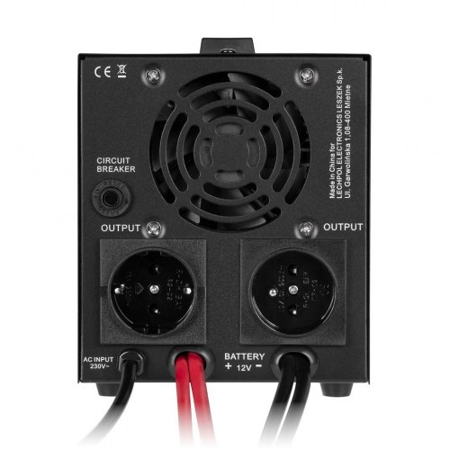 Rebel RB-4028 nødstrømforsyning og ren sinusbølge inverter 12 V til 230 V, 1000 VA/700 W
