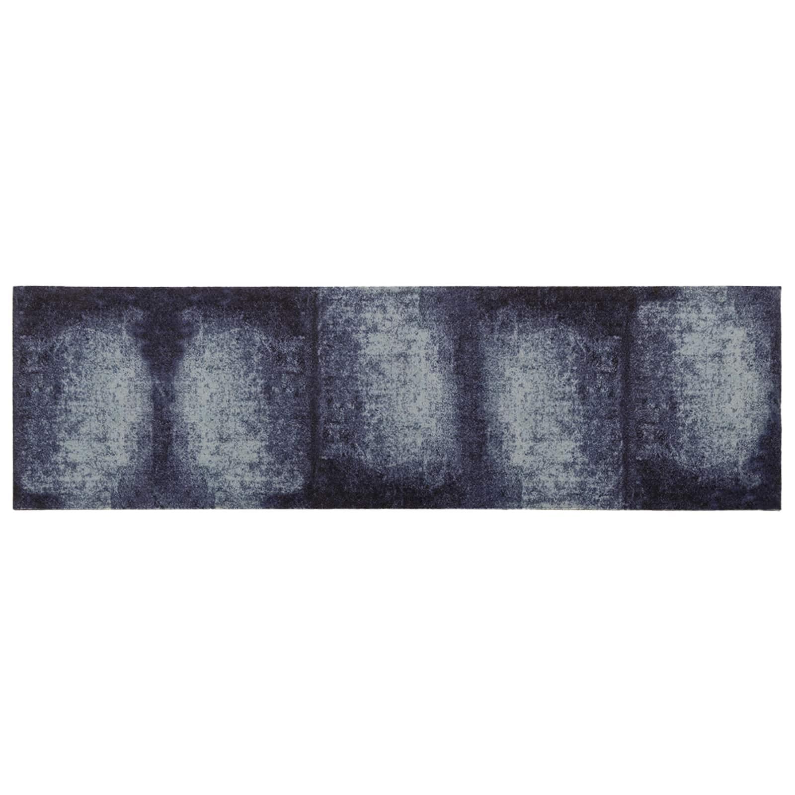 vidaXL Køkken tæppe Blå skygge 300 x 60 cm 100% polyamid Vaskbar