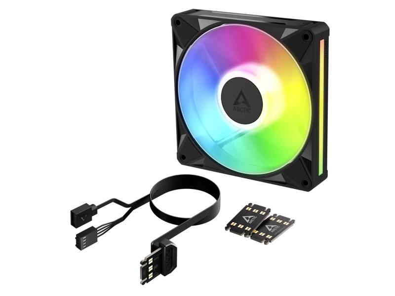 Arctic BioniX P14 A-RGB - Kabinet køler - 140mm - Sort med RGB LED lys