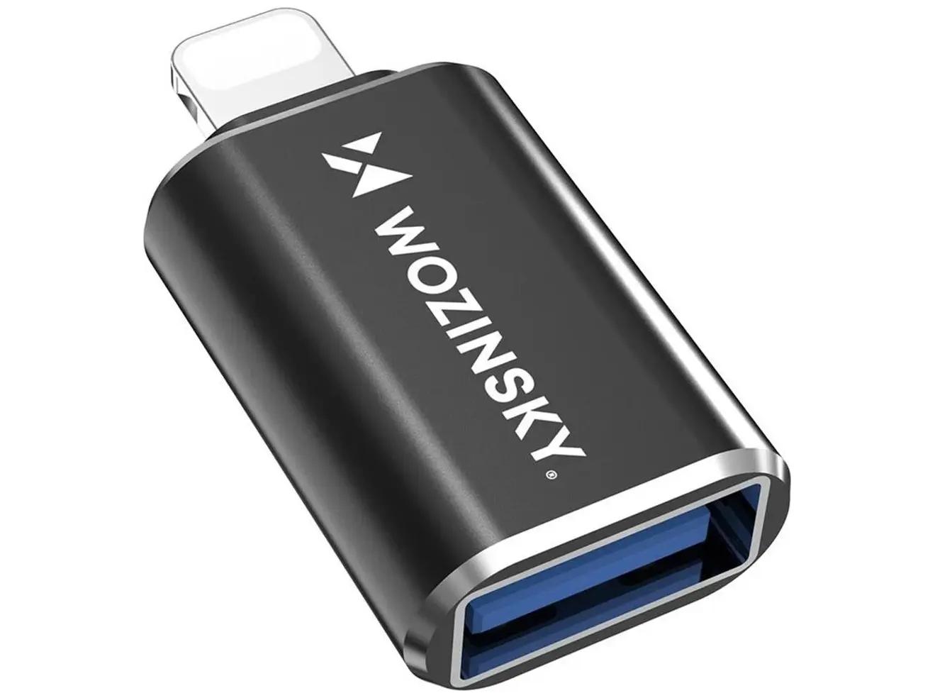 Wozinsky 5907769378959 kabel kønsskifter USB-A Lightning Sort