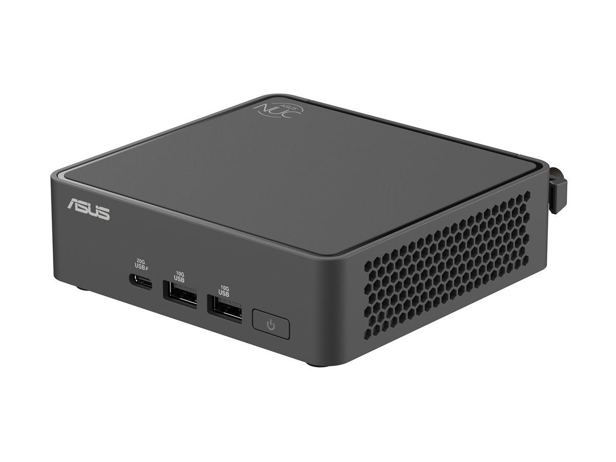 ASUS NUC 15 Pro RNUC15CRKU506302 - Mini PC Core Ultra 5 225H / op til 4.9 GHz - RAM 16 GB - SSD 512 GB - NVMe - Arc Graphics 130T - Gigabit Ethernet, 2.5 Gigabit Ethernet, IEEE 802.11ax (Wi-Fi 6), Bluetooth 5.4, IEEE 802.11be (Wi-Fi 7) - intet OS - skærm: ingen - sort