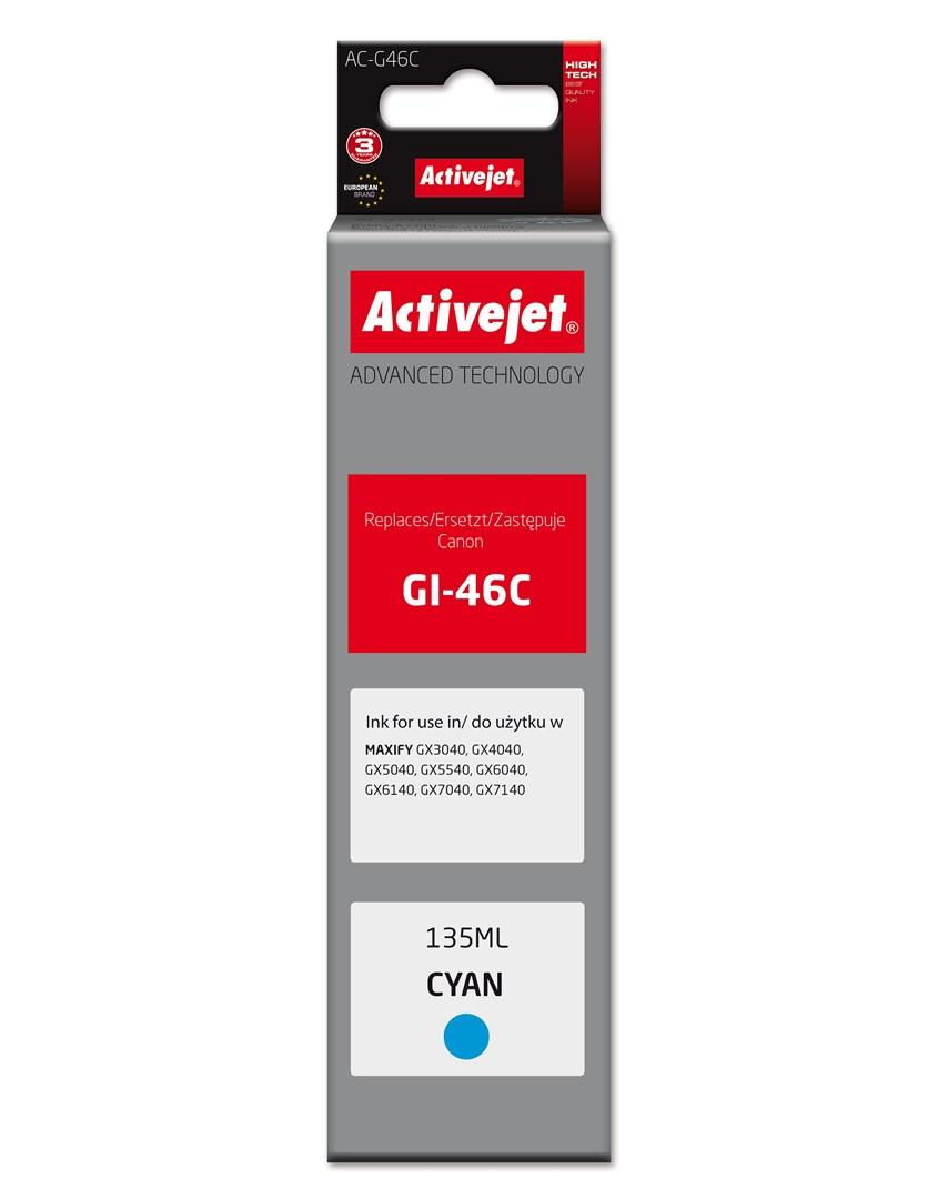 Activejet AC-G46C blækpatron cyan 135 ml til Canon GI-46C