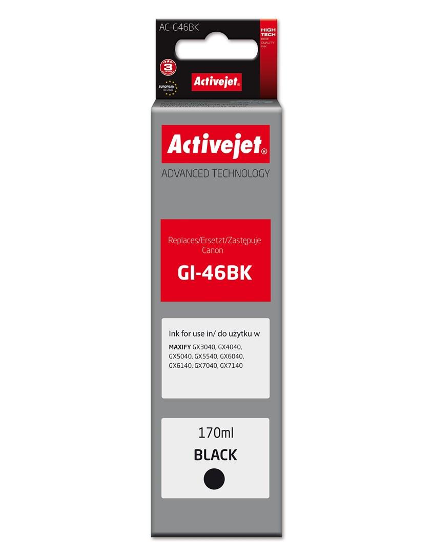 Activejet AC-G46BK blækpatron kompatibel med Canon GI-46BK 170 ml sort