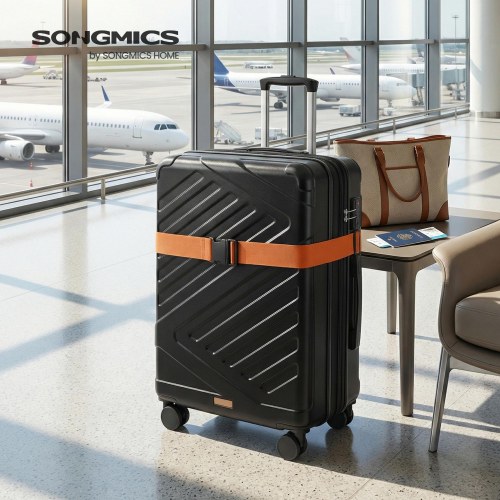 Stor hardcase kuffert 75 cm udvidelig med TSA-lås og 4 dobbelte spinnerhjul - sort