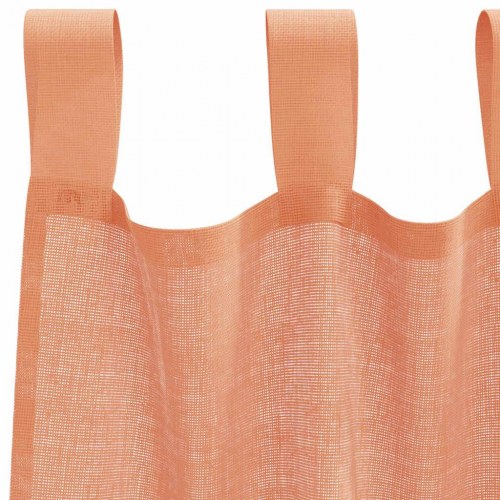 Voilegardiner med løkker 2 stk. 140 x 225 cm - terracotta