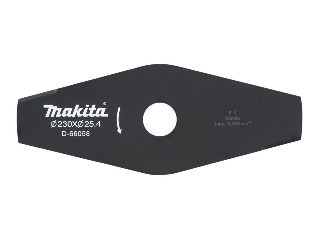Makita D-66058 børsteskærerklinge 230 mm med 2 tænder til ukrudt og tørt græs