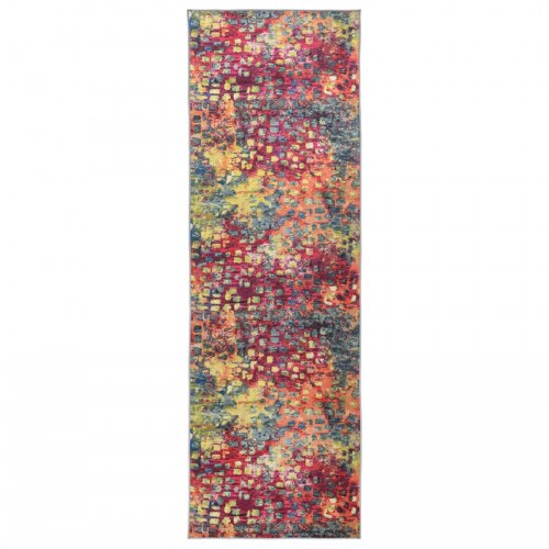 Gulvløber LESAKA farverig 80 x 400 cm