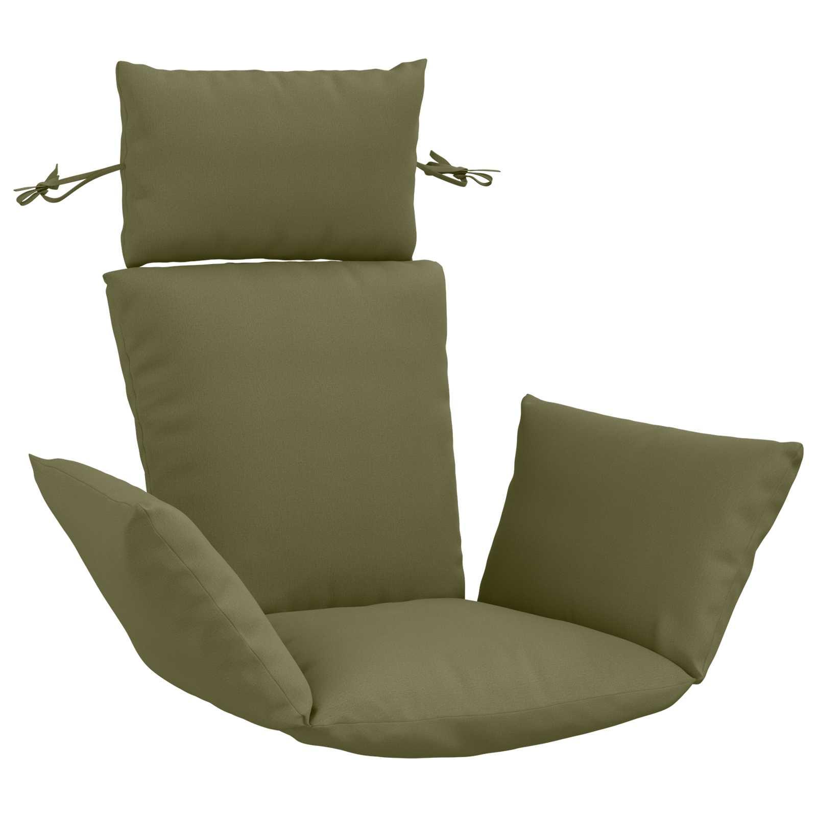 Adirondack pude PUTTEN i 100% polyester 60 x 145 cm - olivengrøn