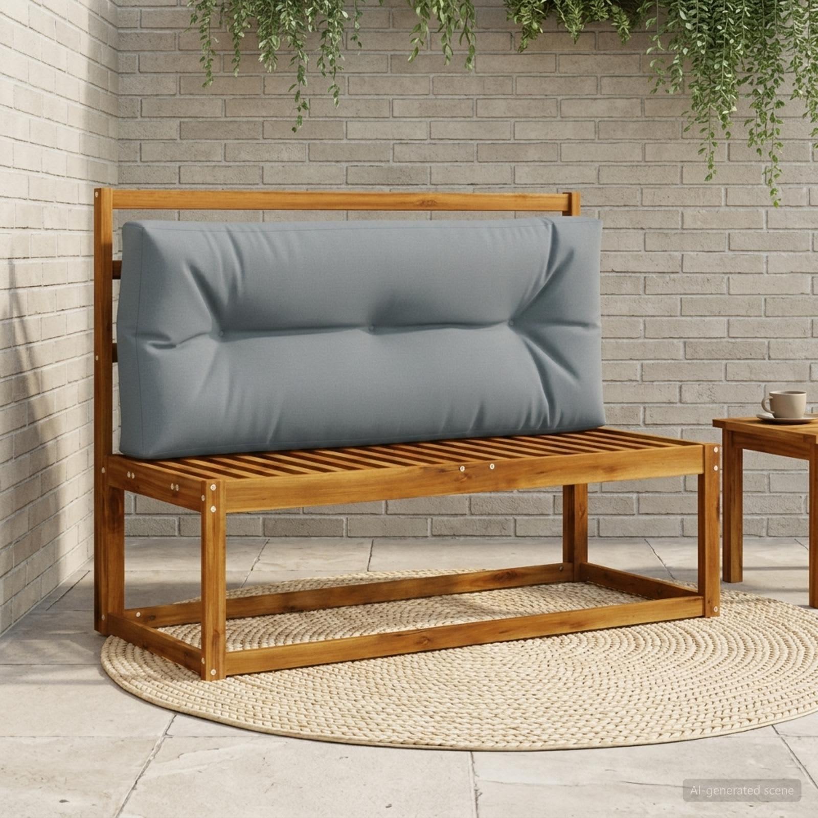 Palle rygpude VIANEN blå 120 x 60 x 12 cm