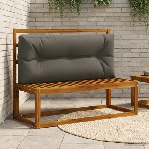 Palle rygpude VIANEN i polyester antracit 120 x 40 x 12 cm