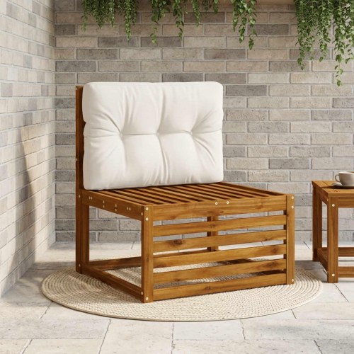 Palle rygpude VIANEN hvid 70 x 50 x 12 cm