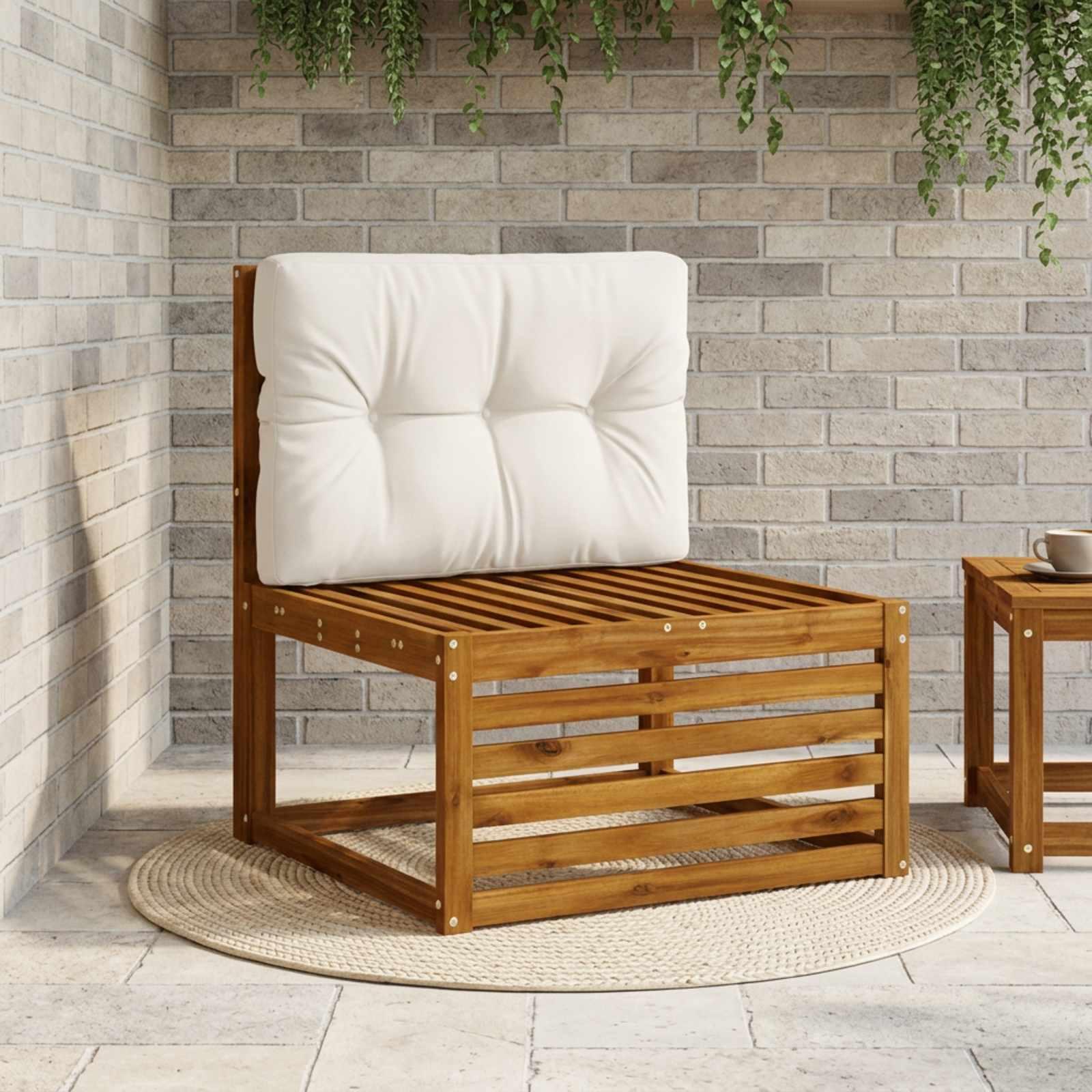 Palle rygpude VIANEN hvid 70 x 50 x 12 cm