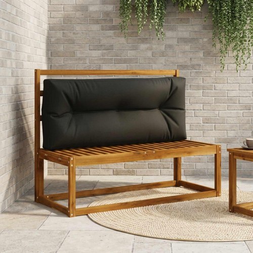 Palle rygpude VIANEN i sort 120 x 40 x 12 cm