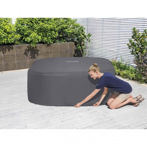 Bestway Cover PVC og POM Grå pool- og spaovertræk 180 x 180 x 71 cm