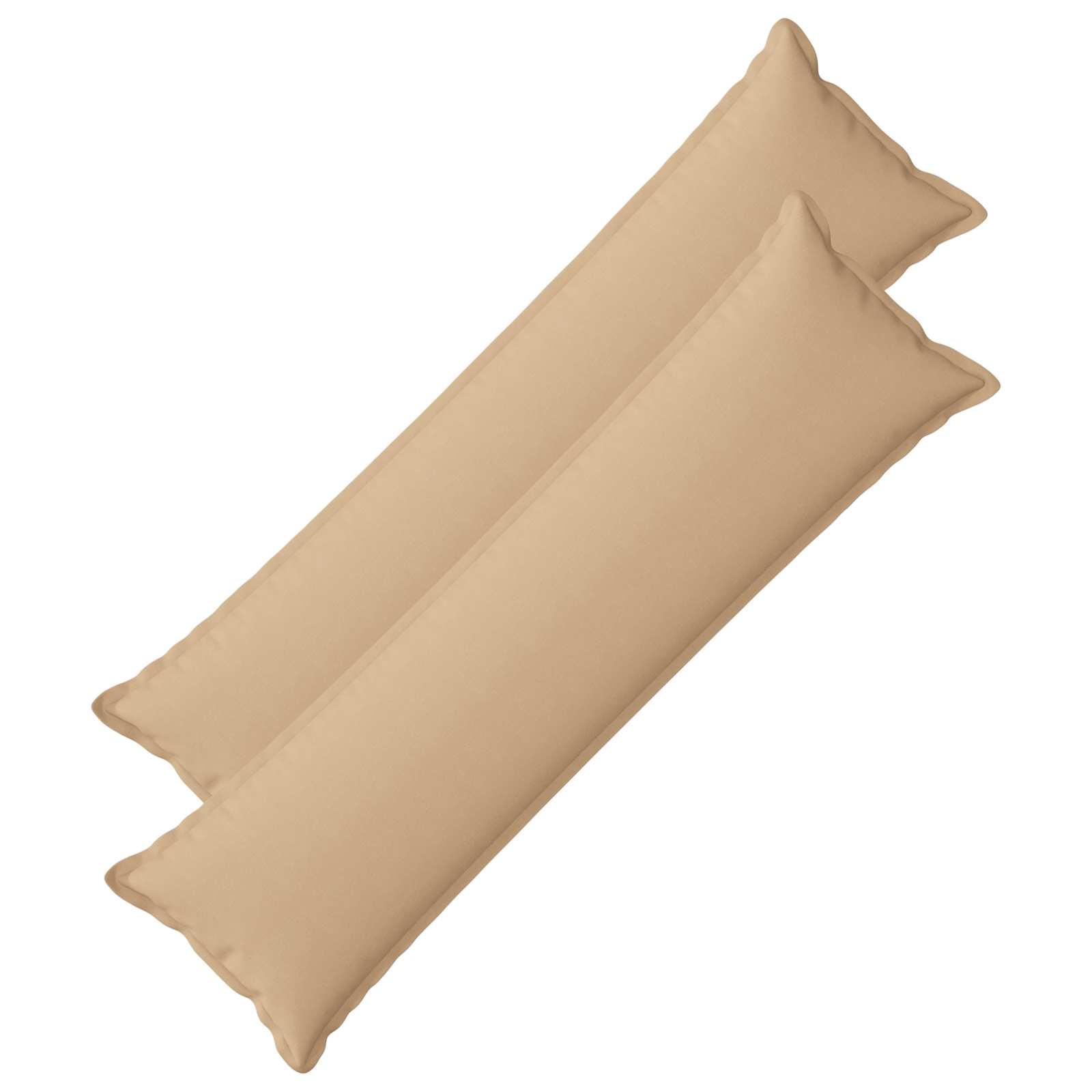 Pyntepuder HOUTEN 2 stk. 40 x 145 cm cremefarvet faux linned