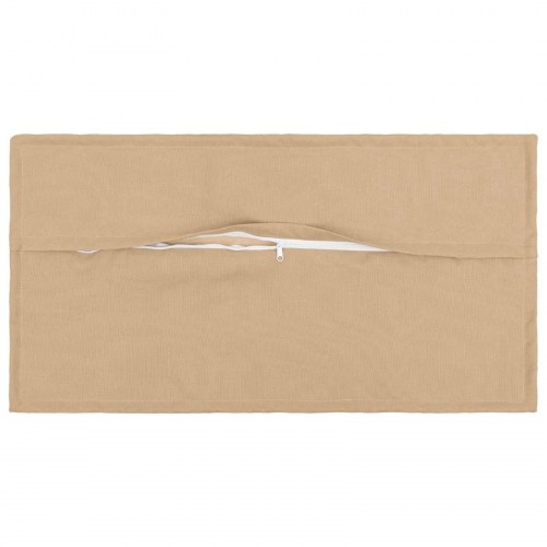 Pyntepuder med fyld HOUTEN 2 stk. 40 x 80 cm cremefarvet faux linned