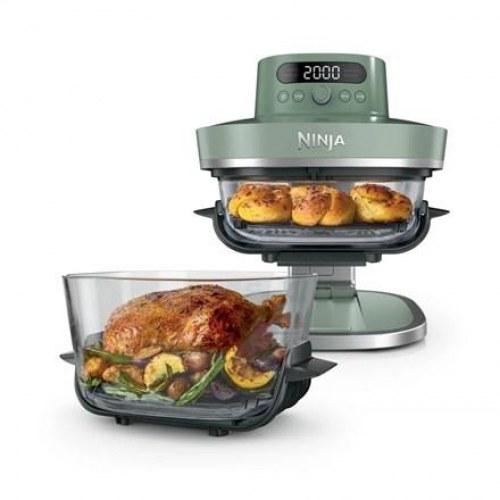 Ninja CRISPi PRO 5-i-1 XL airfryer i glas - mosgrøn