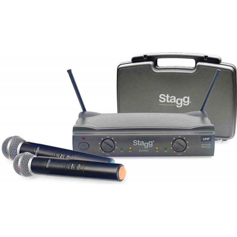 Stagg SUW 50 MM FH EU trådløst UHF mikrofonsystem sort