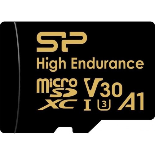Silicon Power microSDXC High Endurance 128 GB V30 hukommelseskort med adapter