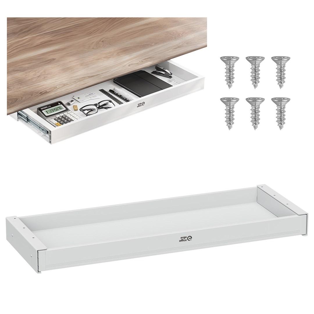 Ergo Office ER-302 W flad underbordsskuffe 758 mm hvid
