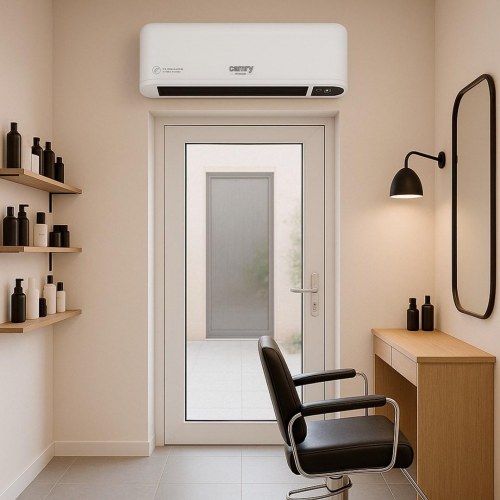 Adler AD 7753 luftgardin 2000 W - sort/hvid