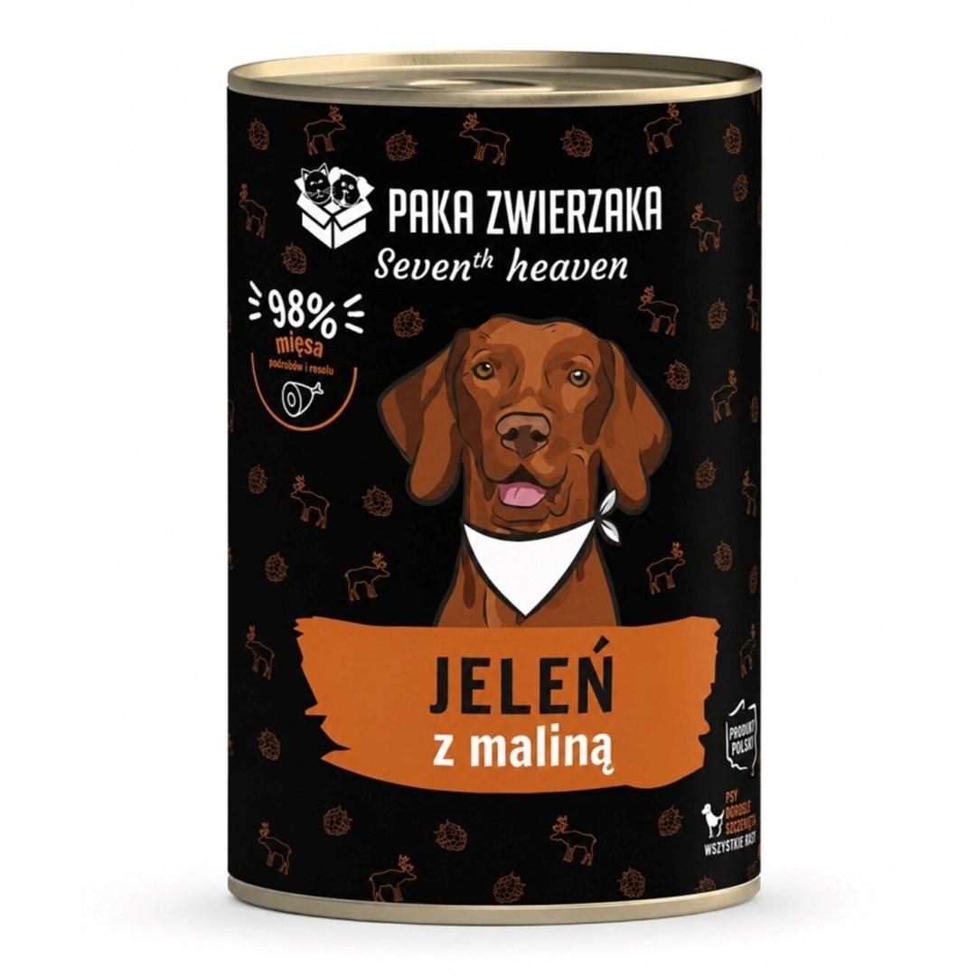 PAKA ZWIERZAKA Seventh Heaven Hjort med hindbær Mono vådfoder til hund 400 g