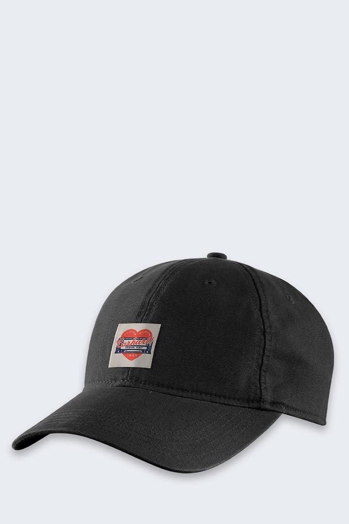 Carhartt Canvas Heart kasket - sort