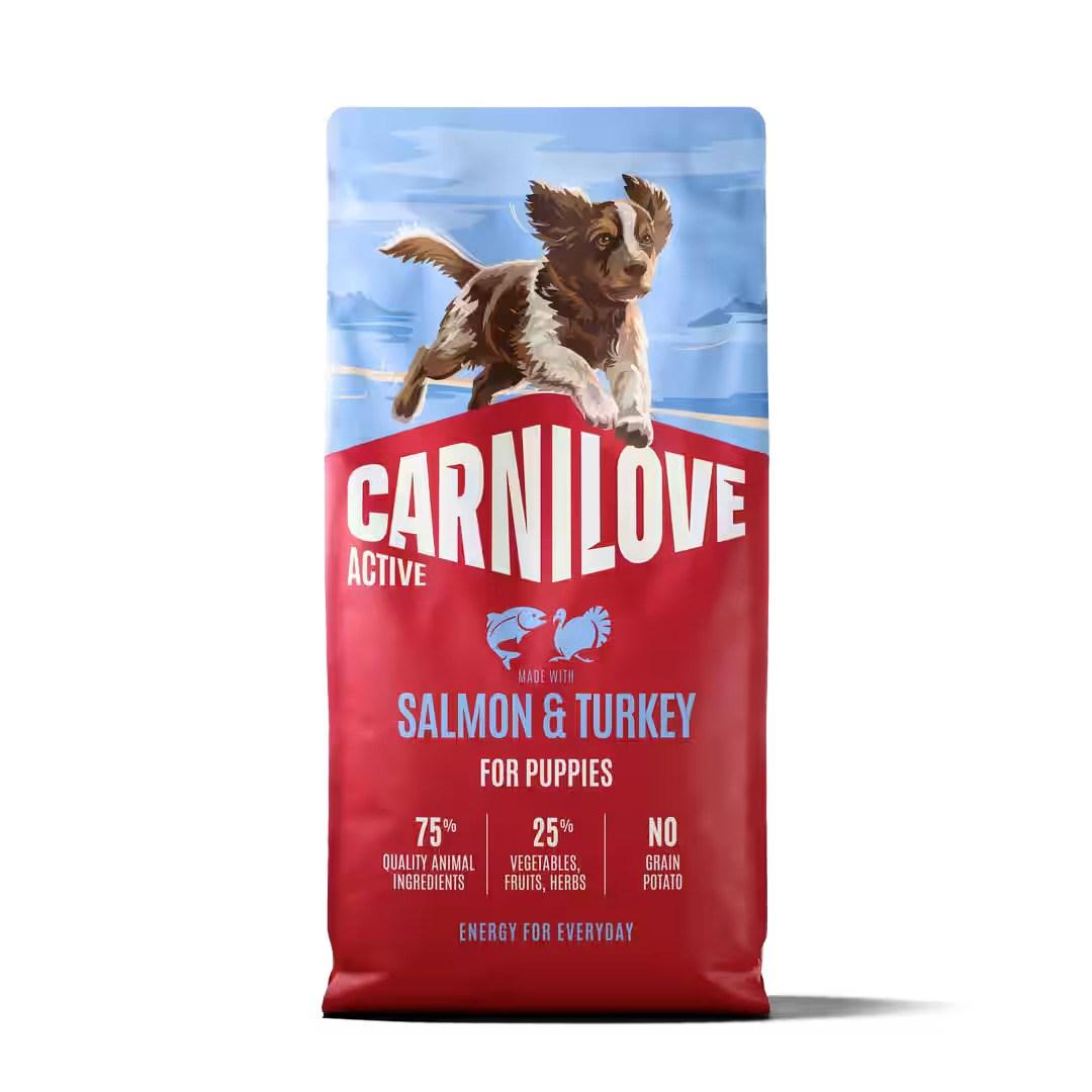 Carnilove Active Puppy laks & kalkun tørfoder til hvalpe 12 kg