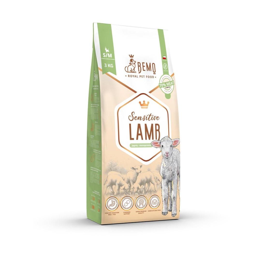 BEMO Sensitive Lamb Small/Medium monoprotein tørfoder til hund 3 kg