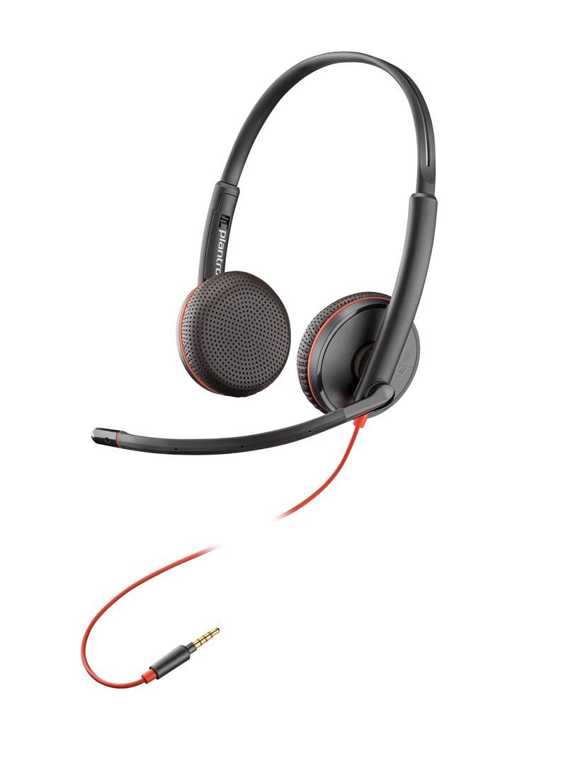 HP Poly Blackwire C3225 headset med ledning sort