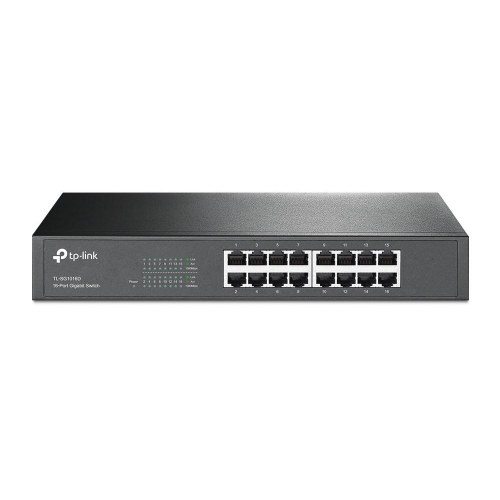 TP-Link TL-SG1016D 16-port gigabit netværksswitch til desktop og rack