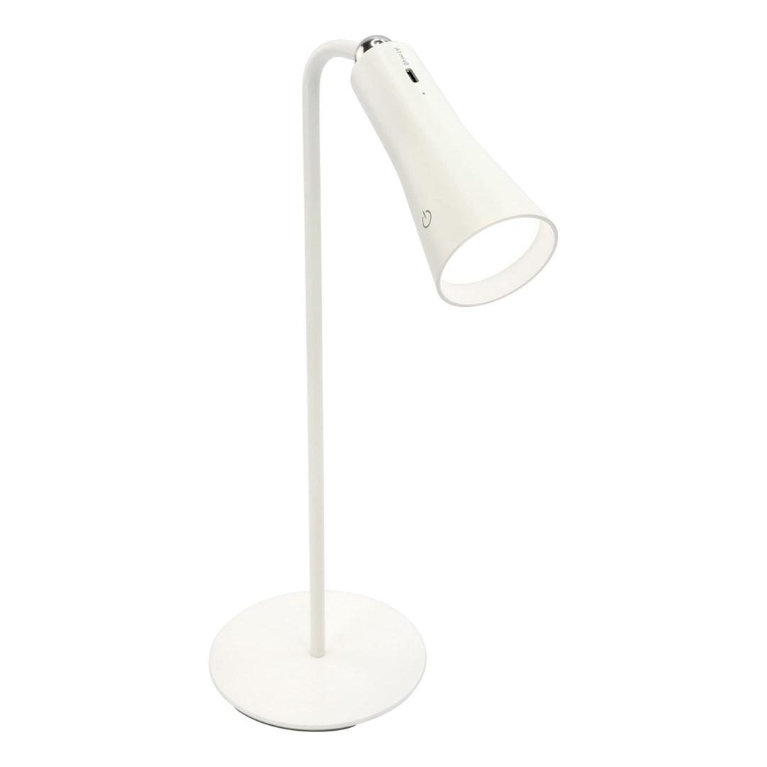 ANSMANN bordlampe med SMD LED 2 W - sølv/hvid