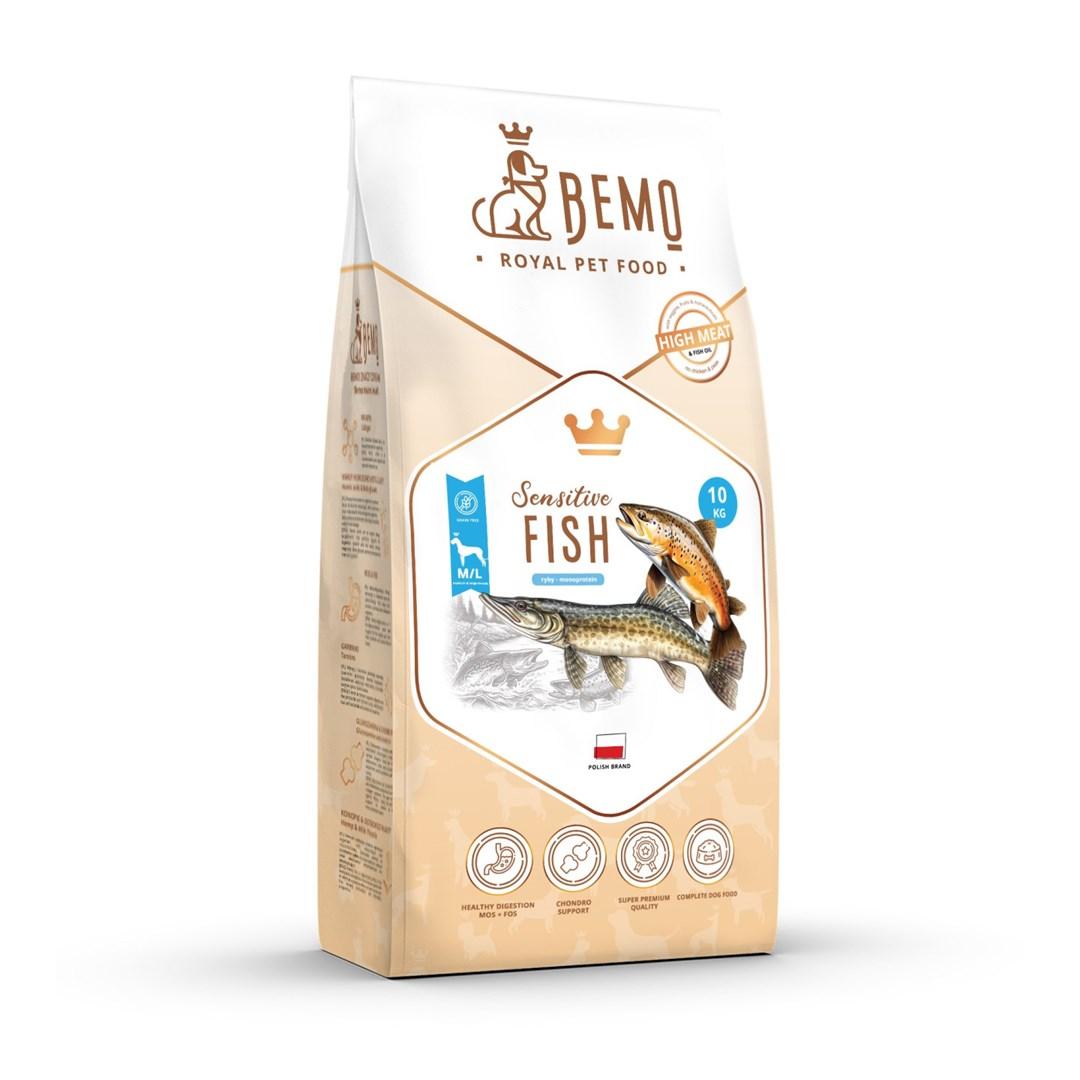 BEMO Sensitive Fish Medium/Large monoprotein tørfoder til hund 10 kg