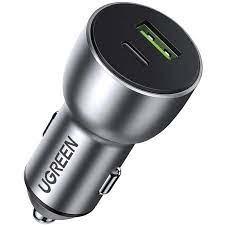 UGREEN 60980 billader 36 W med USB-C og USB-A - sølv