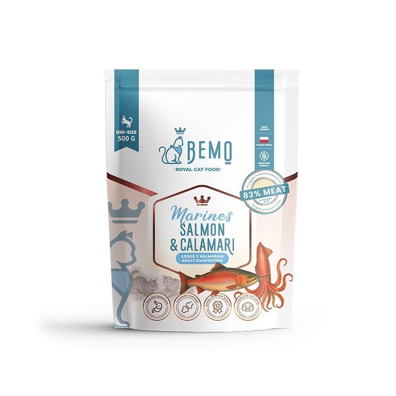 BEMO Marines Laks & Kalamar tørfoder til voksne katte 500 g
