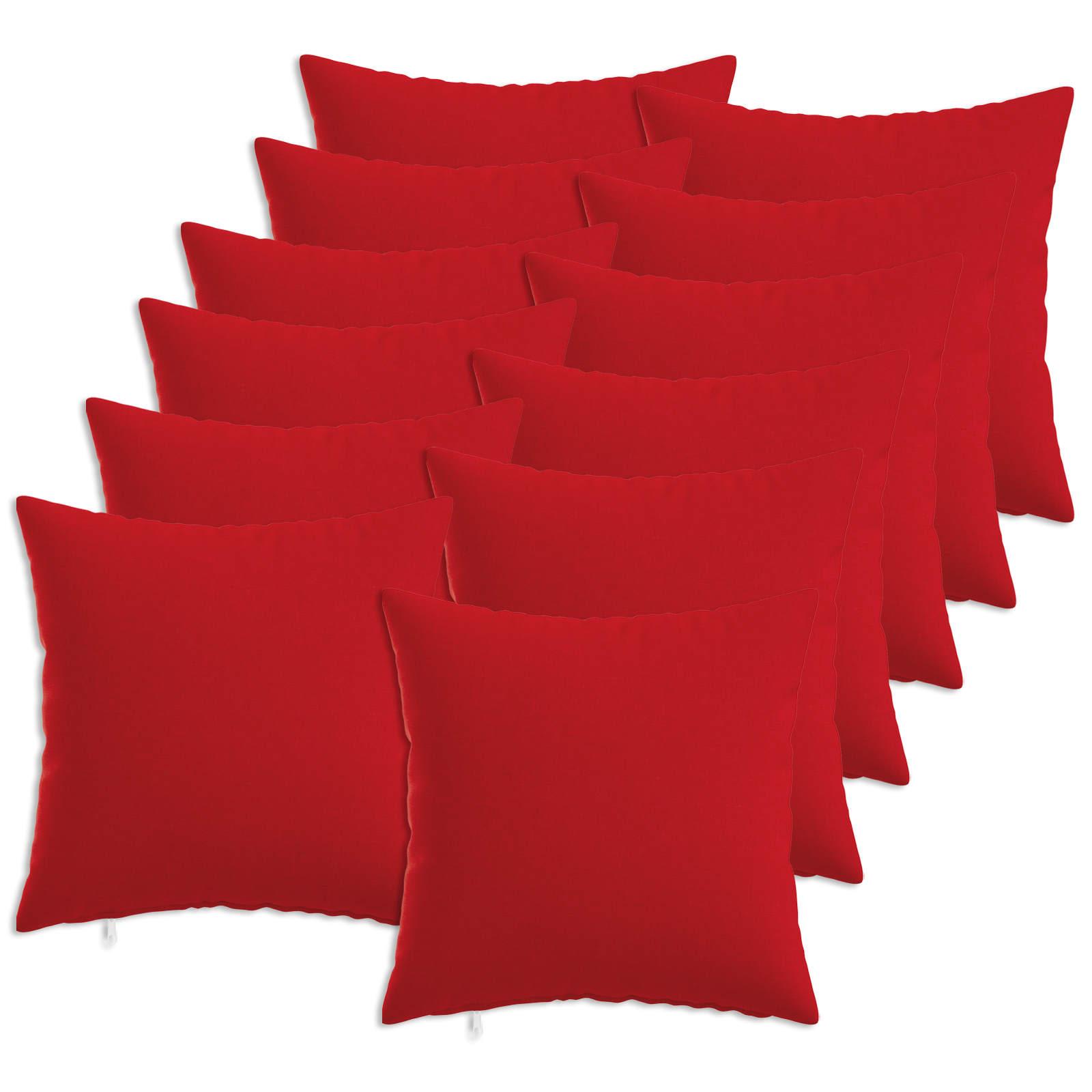 Pyntepuder HEERLEN 12 stk. - rød 50 x 50 cm