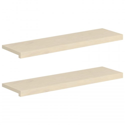 Vindueskarme 2 stk. hvid 90 x 30 x 2 cm i massivt egetræ