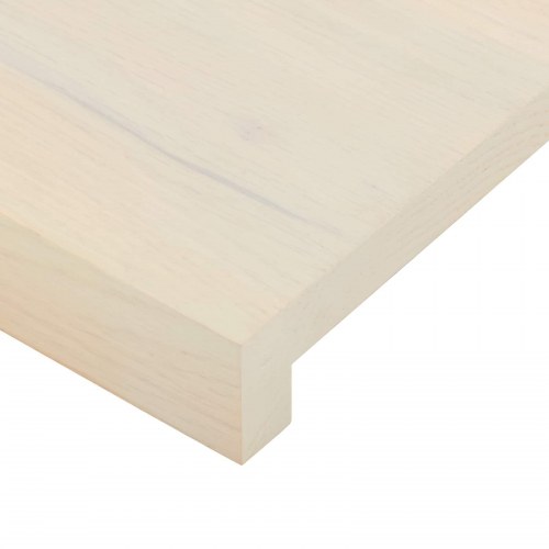 Vindueskarme 2 stk. hvid 80 x 30 x 2 cm i massivt egetræ