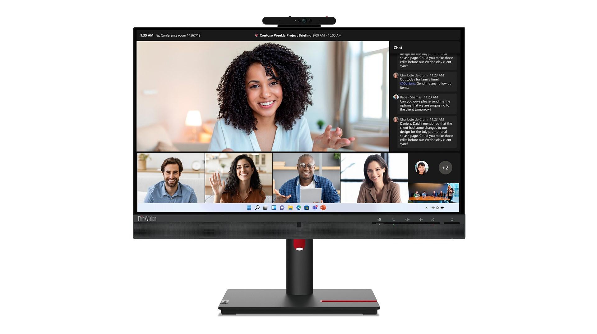 Skærm Lenovo ThinkVision T24mv-30 23,8" - Raven Black