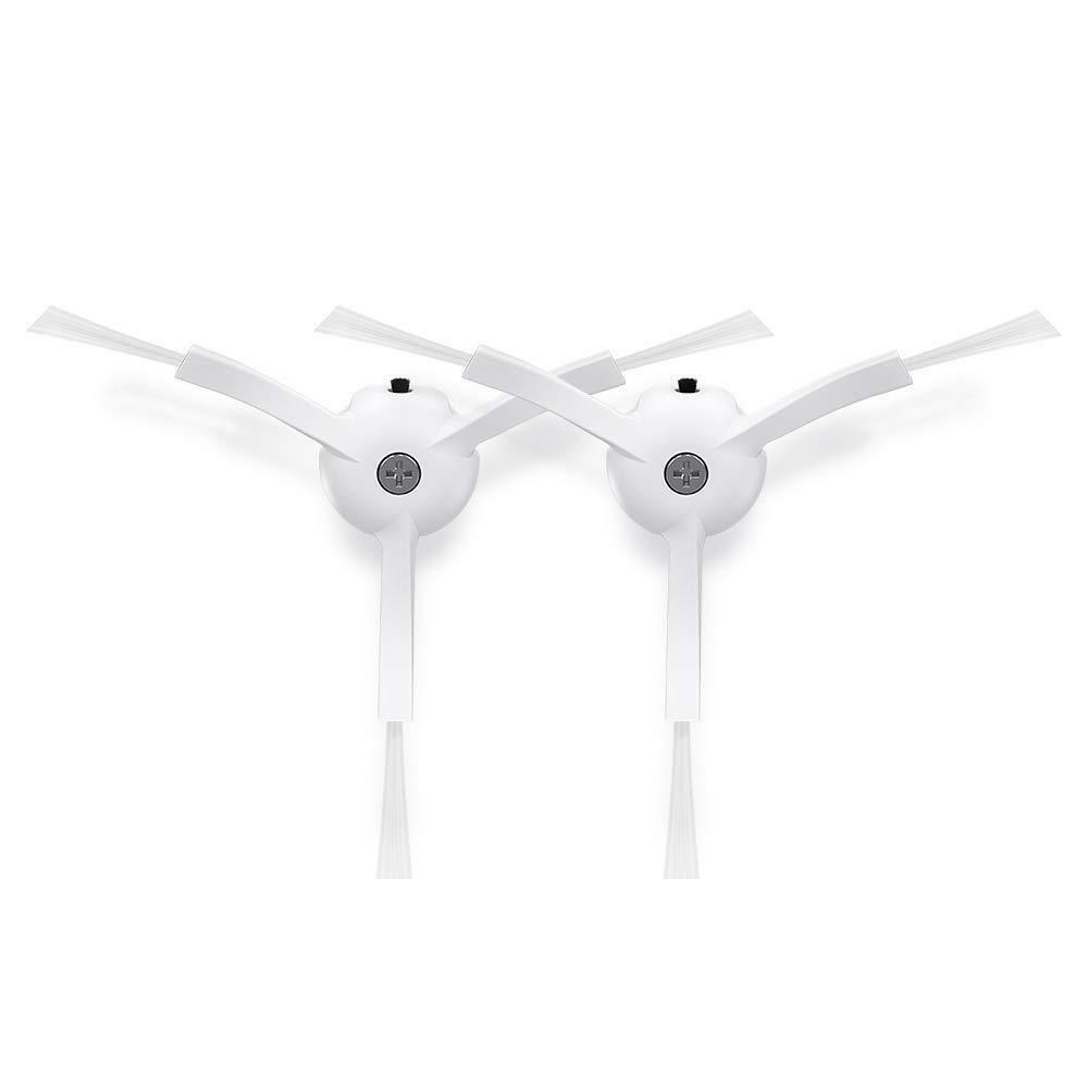 Roborock sidebørste til robotstøvsuger S5/S6/Q Revo/Q5 Pro/Q8 Max - hvid vinyl, 2 stk.