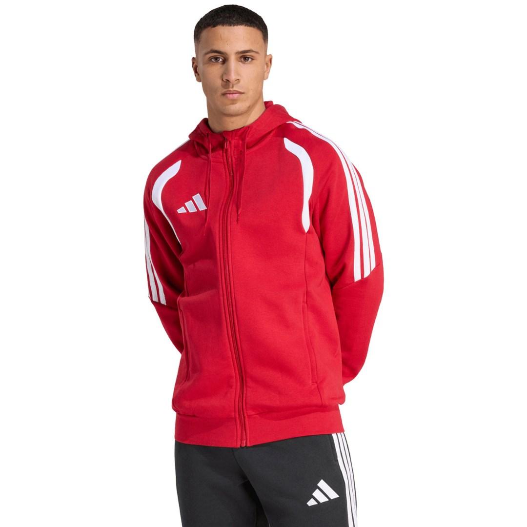 adidas Tiro 26 League hættetrøje med fuld lynlås rød str. L